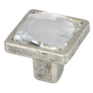 swarovski knob matt silver furniture handle 575 10047sw