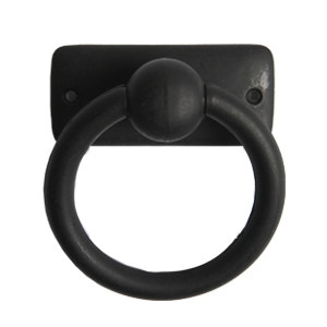 möbelknopf ring oxid schwarz für kommode schrank - 2230n