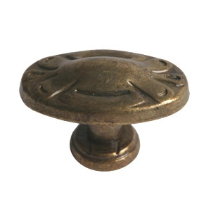 poignee bouton oval bronze vieilli meuble classique rustique 2690c