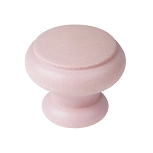 pomo cajon mueble 40mm madera tinte rosa bouton meuble 40mm bois peint rose