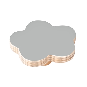 pomo mueble bebe nube 68mm madera abedul pintura gris bouton nuage 68mm bois de bouleau laque gris pour meuble de bebe