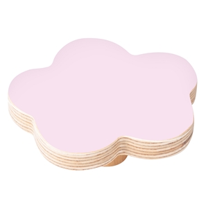 pomo mueble bebe nube 95mm madera abedul lacada rosa bouton nuage 95mm bois de bouleau laque rose pour meuble de bebe