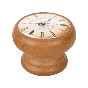 pomo mueble vintage madera tinte miel reloj cafe 450hm06