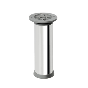 round legaluminum, shiny finish legs furniture accesories n367