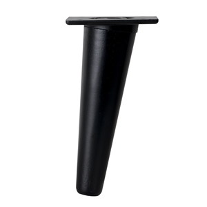 conical inclined black beech wood leg black plate nordic furniture x50871ne