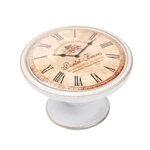 pomo mueble vintage bronce con patina blanca reloj clasico 550bb24