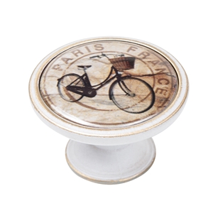 pomo mueble vintage bronce con patina blanca bici paris 550bb84