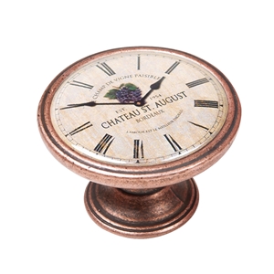 pomo mueble vintage cobre viejo reloj uvas 550cb20