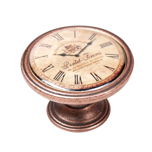pomo mueble vintage cobre viejo reloj clasico 550cb24