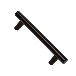 matt black pain steel furniture cabinet handle 96mm total 156mm poignee de meuble acier peint noir mat 96mm total 156mm
