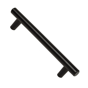 tirador asa de mueble acero pintura negro mate para puerta cocina 160mm 220mm poignee de meuble acier peint noir mat 160mm 220mm