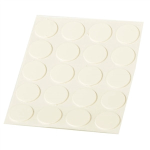 embellecedores cubre tapa tornillos adhesivo blanco marfil 13mm