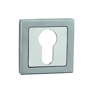 square keyhole 50mm nickel satin boceco