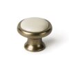 BOUTON 37MM BRONZE ANTIQUE PORCELAINE BEIGE BOUTON 37MM BRONZE ANTIQUE PORCELAINE BEIGE