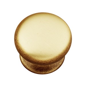 poignee bouton rond laiton brosse meuble 228 05315
