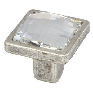 poignee bouton swarovski argent mate meuble dessin 238 10047sw