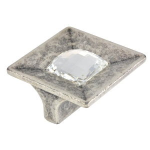 poignee bouton swarovski argent mate meuble dessin 239 10069sw