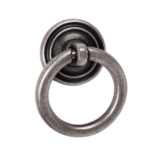 poignee anneau argent vieilli pour tiroir meuble classique ap122