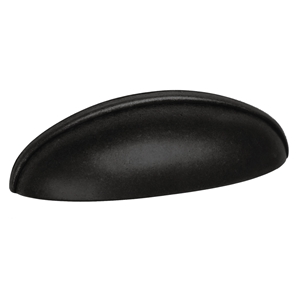 poignee coquille noir rouile pour tiroir meuble classique ap125