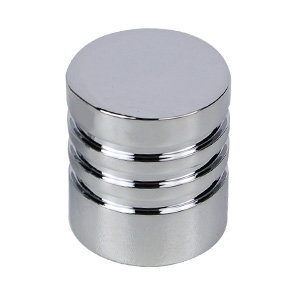 bouton chrome porte meuble bain n570