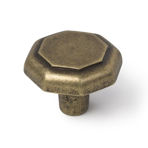 bouton de meuble rustique 30mm laiton antique