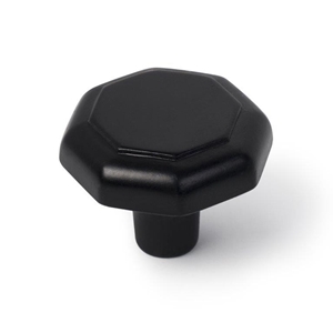bouton de meuble rustique 30mm metal peint noir mat
