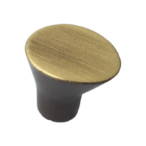 poignee bouton club laiton brosse meuble 132 21615