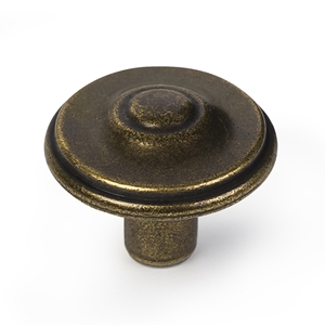 bouton de meuble rustique 28mm cuir vibro