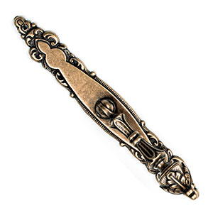 möbelknopf pendel altes leder klassische möbelbeschläge 165x22x32mm  217a1