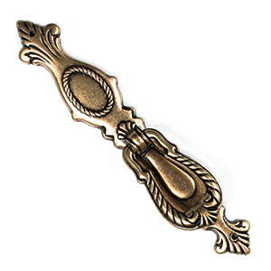 möbelknopf pendel altes leder klassische möbelbeschläge 164x30mm  218a1