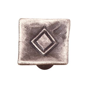 poignee bouton fer mat meuble classique rustique 45 2312p