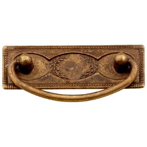 poignee plaque et poignee bronze vieilli meuble classique rustique 2580c