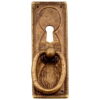 möbelgriff schild bronze finish gealtert mit schlüsselloch für schubladenschrank und nachttisch schlafzimmer 96x33x14mm  2591c