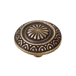 poignee bouton cuero vieilli tiroir meuble classique ap170