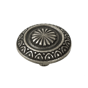 poignee bouton argent vieilli tiroir meuble classique ap172