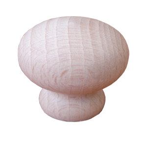 poignee bouton hetre brut en bois 166 401aa