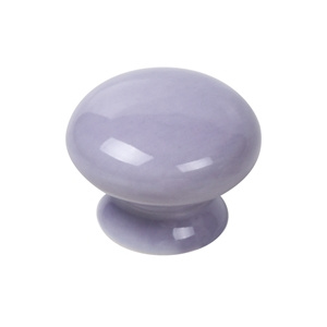 bouton champignon porcelain violet poignee meuble ceramique artisanat 423m12