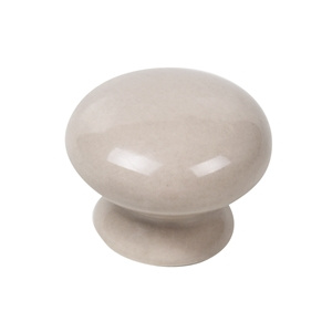 bouton champignon porcelain gris pierre poignee meuble ceramique artisanat 423m16
