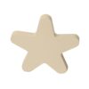 bouton poignee etoile meuble beige arene bois laque 68mm