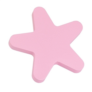 pomos tiradores estrella madera lacada rosa mueble bebes 440rs