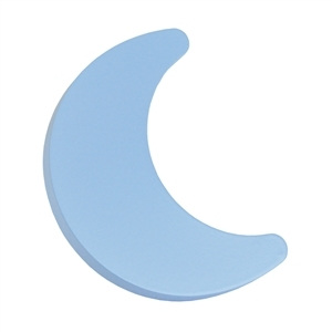 poignee bouton lune en bois laque bleu ciel meuble bebe 441az