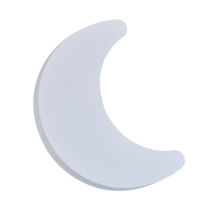 poignee bouton lune en bois laque blanc meuble bebe 441bl