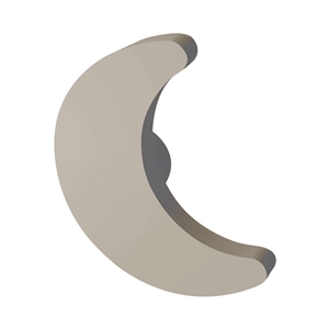 bouton poignee lune meuble gris bois laque 95mm