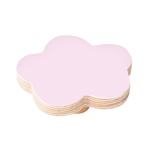 pomo mueble bebe nube 68mm madera abedul pintura rosa bouton nuage 68mm bois de bouleau laque rose pour meuble de bebe