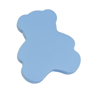 poignee bouton ours bleu ciel en bois laque meuble bebe 446az