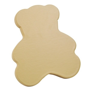 poignee bouton ours beige en bois laque meuble bebe 446be