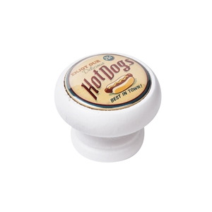 bouton meuble vintage bois blanc hot dogs 450bl10