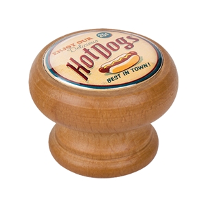 bouton meuble vintage bois couleur miel hot dogs 450hm10