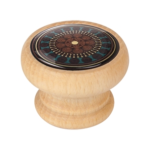 bouton meuble vintage bois couleur naturelle arabesque 1 450hn07