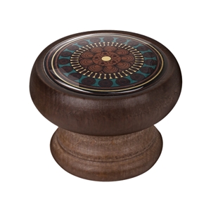 bouton meuble vintage bois couleur noyer arabesque 1 450ng07